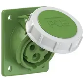 Pce 4132-10f78 CEE-Anbausteckdose schräg (70x85mm) 16A 3p 10h IP67 413210f78