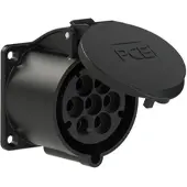 Pce 327-7v CEE-Anbausteckdose (70x70mm) 32A 7p 7h IP44/IP54 3277v