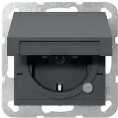 Gira SCHUKO-Steckd. KD Kontroll + SP System 55 Anthrazit 455228