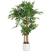 HOMCOM Artificial Plants Kunststoff 55L x 55B x 120H cm Grün