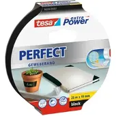 TESA extra Power Perfect Gewebeband schwarz, 2,75 m x 38 mm