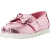 Toms Alpargata Loafer für Jungen und Mädchen, flach, Rose Pink Metallic Twill/Sc