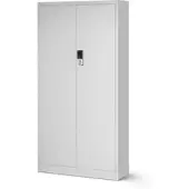 Jan Nowak Metallschrank Aktenschrank mit Zahlenschloss DANIEL 185x90x40 cm Grau
