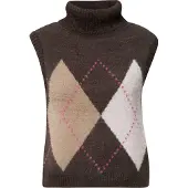 Cecil Pullunder mit Kragen und Argyle-Muster / Kariert / Federgarn