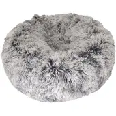 Croci Hundebett Donut bicolor schwarz