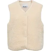 Object Fleece Weste Grau 40