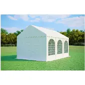 Ambitent Partyzelt 4x6m Max+ 2,6m - feuerhemmend - Weiß