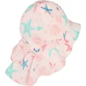 Sterntaler Sonnenhut "Sonnenhut Seestern", Mädchen, Gr. 51, rosa (zartrosa), Obermaterial: 50% Baumwolle CO. 50% Polyester PES., Hüte Sonnenhut