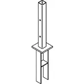 Osmo Pfostenanker für Alupfosten zum Einbetonieren 11 cm x 11 cm x 70 cm