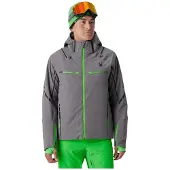 Spyder Monterosa Herren Skijacke mit abnehmbarer Kapuze grau XL
