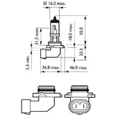 Philips 1x H10 Nebelscheinwerfer Glühlampen 12V 42W 9145C1