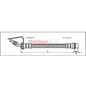 METZGER Bremsschlauch 4114762