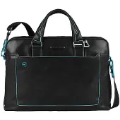 Piquadro Blue Square Computer Portfolio Briefcase 15'' black