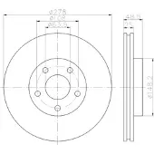 Hella Bremsscheibe [Hersteller-Nr. 8DD355112-171] für Ford, Volvo
