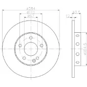 Hella Bremsscheibe [Hersteller-Nr. 8DD355102-951] für Mercedes-Benz