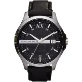 Armani Exchange Exchange AX2101 HAMPTON Uhr Herrenuhr Leder Datum schwarz