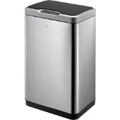 EKO - Mirage Sensor Abfalleimer 30 Liter - Stainless steel Plastic - Matt Edelstahl, Schwarz