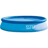 Intex Easy Set Aufblasbares Schwimmbecken-Set – Ø 396 x 84 cm mit Filterpumpe