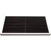 Rizz - Fußmatte door-line, 58 × 36 cm, silber