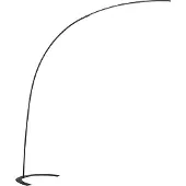 TRIO LED-Bogenlampe Shanghai schwarz