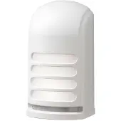 Konstsmide Prato LED Wandleuchte klein mit Bewegungsmelder weiss, 4500K, 28lm, 2x0,24W, 3xC-Batterien, Kunststoff, 7694-250