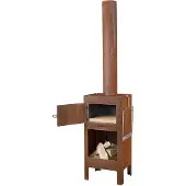 Weltevree Outdoor-Ofen Pizzaofen Grill Gartenkamin Inkl. Pizzastein Rost