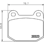 TEXTAR Bremsbelagsatz, Scheibenbremse [Hersteller-Nr. 2032303] für Morgan, Opel, Vauxhall, Alfa Romeo