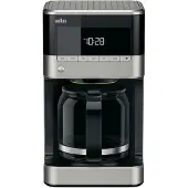 Braun KF 7120, Filterkaffeemaschine, Gemahlener Kaffee, 1000 W, Schwarz, Edelstahl