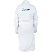 Yoursurprise Bademantel mit Namen - Herren - Weiß (L/XL)