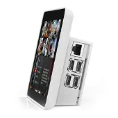 One Nine Design Gehäuse für offizielles 7 Raspberry Pi Touchscreen Display und Raspberry Pi 3B+, 3B, 2B, 1B+ - Farbe: weiß