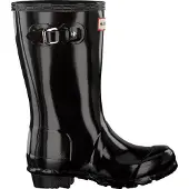 Hunter Mädchen Stiefel Original Kids Gloss - Zwart - Größe 33