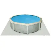 Interline Bodenvlies Ø 4,90 m, Schwimmbeckenauskleidung, Weiß, Polyester, Überirdischer Pool, Rund, 4,9 m