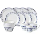 Royal Doulton Pacific Lines 16-teiliges Geschirr-Set aus Porzellan