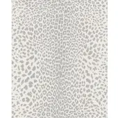 Superfresco Vliestapete "Leopard Skin" uni aufgeschäumt Luipaard silber 1000x52cm