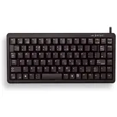 Cherry G84-4100, Mini, Kabelgebunden, USB, AZERTY, Schwarz