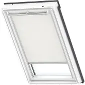 Velux Sichtschutzrollo weiß uni manuell Rahmen aluminium RFL FK04 1028S
