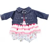 Götz 3402659 Babykombi Vacanze - Puppenbekleidung Gr. S - 3-teiliges Bekleidungs- und Zubehörset für Babypuppen von 30 - 33 cm