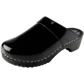 Bighorn Medizinische Clog 6006 Schwarz Lack-Schuhgröße 40