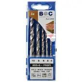 Bohrcraft Holzbohrersatz 3 - 10mm , 8-teilig , HSS-G für Hartholz BC-3110-14-30008