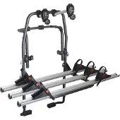 Menabo Stand Up 3 | Fahrrad-Heckträger für 3 Fahrräder für Heckklappe und Kofferraum - Aluminium