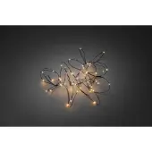 Konstsmide 6386-800, 50 Lampen, LED, Bernstein, Drinnen, Schwarz, 9,9 m