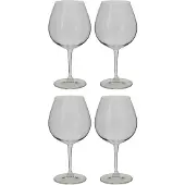 Riedel Vivant Pinot Noir, 4er Set, Rotweinglas, Weinglas, Hochwertiges Glas, 700 ml, 0484/07