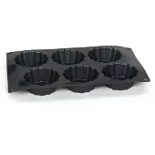 Patisse Miniaturlaterne Form 29 x 17 cm Silikon schwarz 6 Fächer