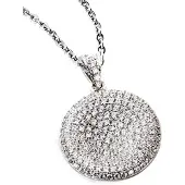 Orphelia Damen-Kette aus 925er Sterlingsilber mit Anhänger – Silber ZH-4435