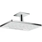 Hansgrohe Rainmaker Select, Fester Duschkopf, Chrom, Weiß, Zimmerdecke