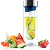 Asobu Wasserflasche Flavour It Blue Silver 480 ml