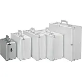 Alumaxx Koffer Stratos I, multifunktional, herausnehmbare Schaumstoff-Einlage, Schultertrageriemen, Tragegriff, abschließbar, Aluminium, silber