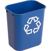 Vepa Bins Papierkorb Polyethylen 12,9 L 21 (B) x 29 (T) x 30,8 (H) cm Blau