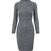 Urban Classics Shirtkleid "Damen Ladies Rib Dress" 1 Stk. tlg.