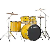 Yamaha Rydeen 22" Drum Kit mit Paiste Becken & DS550U Trommelthron Mellow Yellow